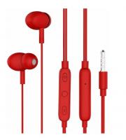 Наушники с микрофоном PERO EP14 красный EP14R фото