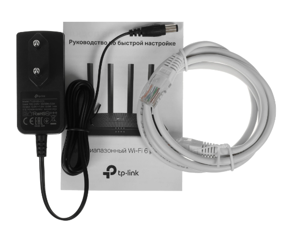 Wi-Fi роутер TP-Link Archer AX12 (AX1500) 10/100/1000BASE-TX черный фото