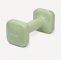 Гантель виниловая STARFIT DB-106 2,5 кг, квадратный, оливковый фото