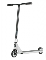 Самокат трюковый NOVATRACK 110A.PSYCHO.SL25 Psycho 20, колеса 110 мм, IHC, серебристый фото