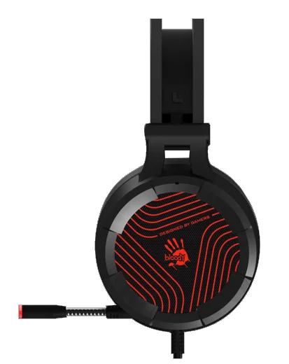 Игровые наушники с микрофоном A4 Bloody G530 черный/серый USB фото