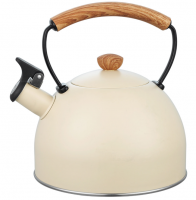 Чайник со свистком APPETITE LKD-0028BGH 2,8л, бежевый фото