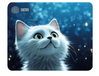Коврик для мыши Cactus White Cat 220x180x2мм (CS-MPC-P06XS) фото