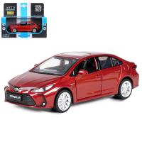 ТМ "Автопанорама" Машинка металл.1:33 Toyota Corolla Hybrid, красный, инерция, свет, звук, откр. две фото