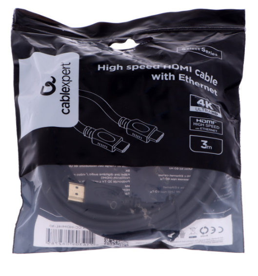 Кабель HDMI 3.0м Cablexpert CC-HDMI4L-10 (v2,0) фото