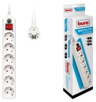 Сетевой фильтр Buro 600SH-5-W 5м (6 розеток) белый купить ЦИТ Сетевой фильтр Buro 600SH-5-W 5м (6 розеток) белый фото