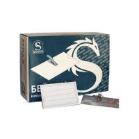 Бейдж горизонтальный 57*90мм, с клипсой и булавкой Арт: BDPL_1196  STAFF, 235464 фото