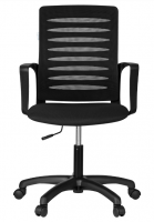 Кресло Helmi HL-M16 "Webstar", спинка ткань-сетка черная/сиденье ткань черная фото