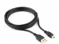 Кабель USB - MiniUsb 1.8м черный Cablexpert Pro CCP-USB2-AM5P-6 фото
