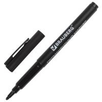 Маркер перманентный (нестираемый) BRAUBERG "CLASSICLine", ЧЕРНЫЙ,корп.тонкий,наконечник1мм,150296 фото