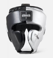 Шлем боксерский Clinch Punch 2.0 черно-серебристый (размер L) C145  фото