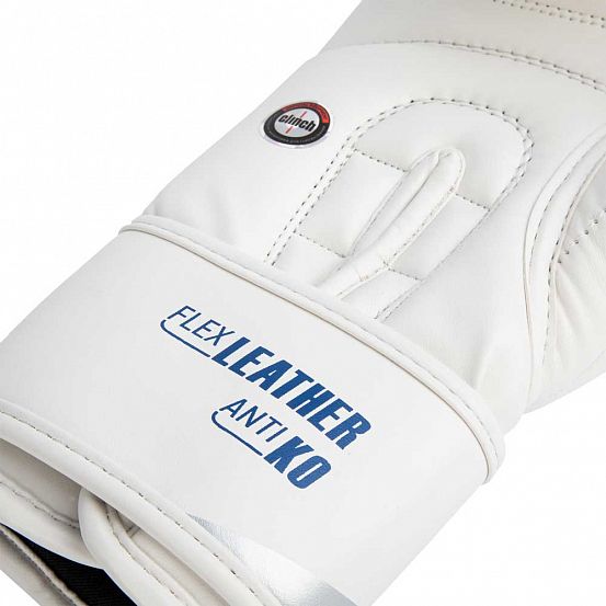 Перчатки боксерские "Clinch Olimp" бело-синие 10 унц.  фото