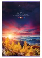 Тетрадь А4 96л. BRAUBERG скоба, клетка, обложка картон, Journey, 404064 фото