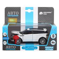 ТМ "Автопанорама" Машинка металлическая 1:32  Range Rover Evoque, белый, инерция, свет, звук, откр.  фото