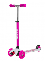 Самокат-кикборд NOVATRACK 120H.DISCOKIDS.SWPN20 детский, колеса PU пер.120*24  задн.76*24мм, эргоном фото