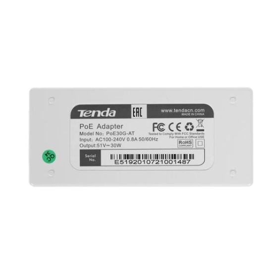 Инжектор PoE инжектор TENDA POE30G-AT фото