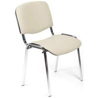 Стул Helmi HL-F01 "Изо", каркас хром , обивка кожзам бежевый фото