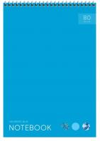 Блокнот А4 80л. на гребне ArtSpace "Моноколор. Яркие акценты", твердая подложка 285230  фото