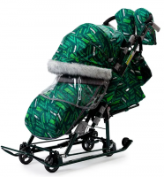 Санки-коляска Ника детям НД7-8SK зеленый НД7-8SK/2 фото