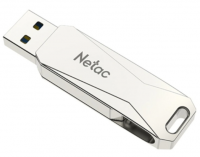 USB флеш-накопитель 64Gb Netac Netac U782C Dual, USB + TypeC, серебро USB 3.0 (NT03U782C-064G-30PN) фото