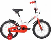 (м) Велосипед детский NOVATRACK 16"163STRIKE.WTR20 белый-красный, тормоз нож, крылья корот, полная з фото