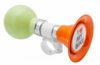Клаксон 90P-04 сталь/ПВХ, оранжево-зелёный 210238 фото