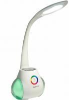 Лампа настольная с органайзером и Bluetooth колонкой, LED, 6 Вт, белый, DASWERK, 238328 фото