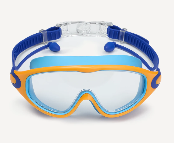 Очки-маска для плавания с берушами 25DEGREES Fusion Navy/Blue/Orange 25D25001, детский ЦБ-00005247 фото