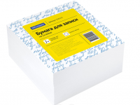 Блок для записей на склейке OfficeSpace, 9*9*4,5см, белый фото