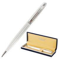 Ручка подарочная шариковая GALANT Royal Platinum, корпус серебр., хром.детали, 0,7мм, синяя, 140962 фото