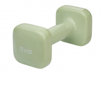 Гантель виниловая STARFIT DB-106 3 кг, квадратный, оливковый фото