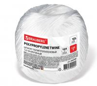 Шпагат полипропиленовый, длина 125 м, диаметр 2 мм, линейная плотность 1600 текс, BRAUBERG, 600398 фото