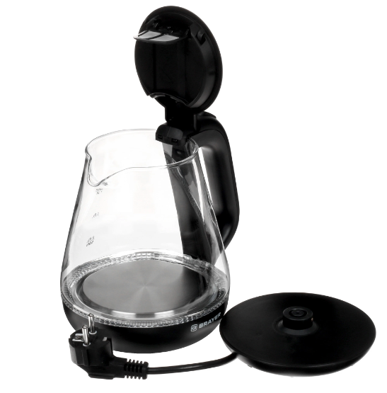 Чайник BRAYER BR1063BK, 1.2л. черный фото