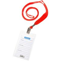 Бейдж вертикальный из мягкого прочного пластика фото