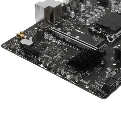 Материнская плата MSI PRO B760M-E <S-1700 Intel B760 2xDDR5 mATX AC`97 8ch(7.1) GbLAN+VGA+HDMI> фото