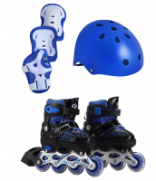 Комплект "CITY-RIDE" JB0210516 (ролики, защита, шлем, конусы 5 шт), размер (34-38),  фото