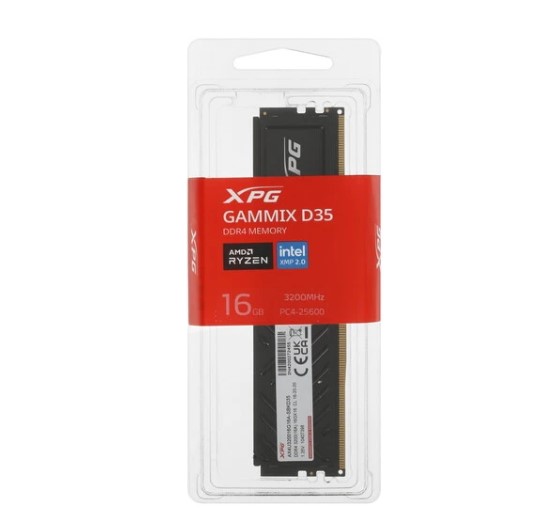 Оперативная память DDR4 16Gb (PC-25600) 3200MHz A-Data AX4U320016G16A-SBKD35 XPG Gammix D35 RTL фото