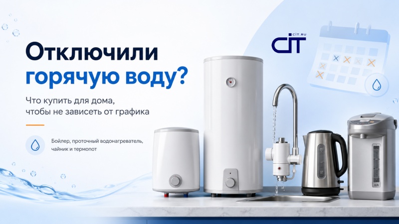 Отключили горячую воду: что купить для дома, чтобы не зависеть от графика