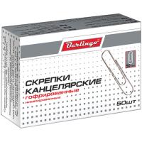 Скрепки канцелярские 50мм*50шт. Globus,  карт. упак.Арт: С50-50 фото