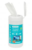 Салфетки чистящие влажные OfficeClean, универсальные, в тубе, с ароматом грейпфрута, 100шт. фото