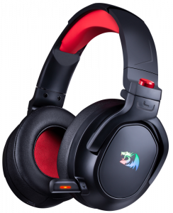 Игровые наушники с микрофоном REDRAGON Nomen черный 2,4G фото