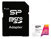 Карта памяти MicroSD 32GB Silicon Power Elite  U1/Class 10 (100 Mb/s) (SP032GBSTHBV1V20SP) фото