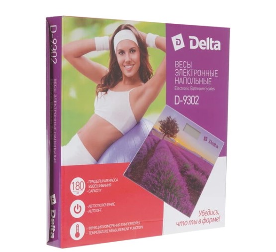 Весы напольные DELTA D-9302 лаванда фото