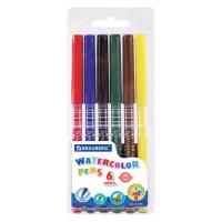 Фломастеры 6 цветов, КОРПУС С ПЕЧАТЬЮ, вентилируемый колпачок купить ЦИТ Фломастеры 6 цветов, КОРПУС С ПЕЧАТЬЮ, вентилируемый колпачок фото