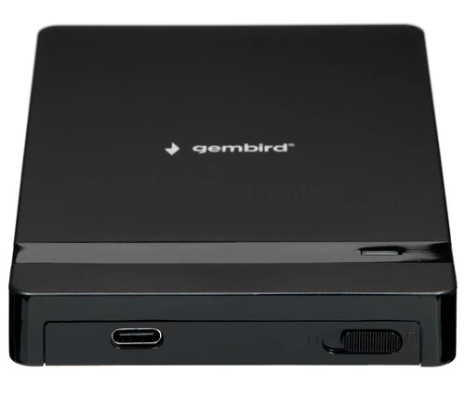 Внешний корпус USB 3.0 для 2.5" HDD/SSD Gembird EE2-U31S-2, порт Type-С, SATA III, пластик, чёрный фото