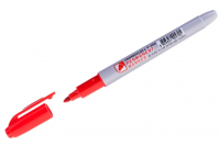 Маркер перманентный Crown "Multi Marker Super Slim" красный, пулевидный, 1мм фото