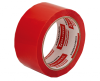 Клейкая лента упаковочная 48 мм х 66 м, КРАСНАЯ, толщина 45 микрон, BRAUBERG, 440074 фото
