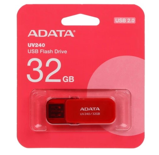USB флеш-накопитель 32Gb A-Data UV240 (AUV240-32G-RRD) USB2.0 красный фото