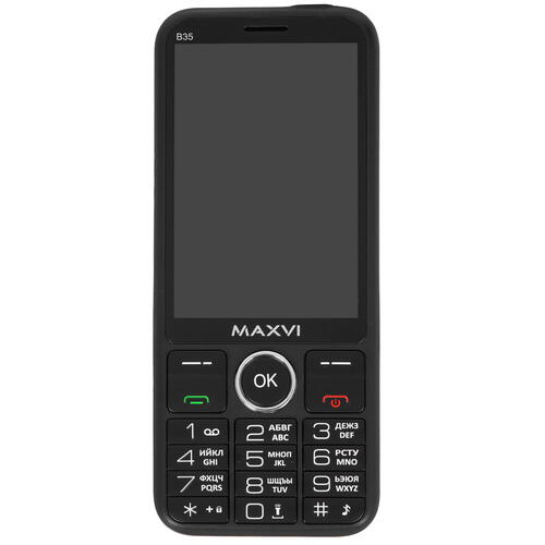 Мобильный телефон MAXVI B35 Black (Черный) фото