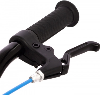 (м) Велосипед детский NOVATRACK 16"165MBLASTD.BL4 Магнез рама, синий, полная защ.цепи, диск.тормоз, фото